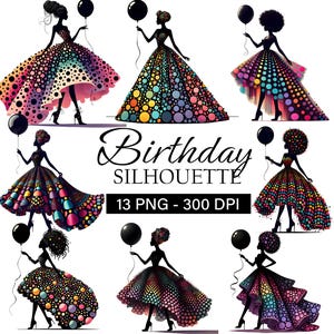 13 anniversaire de femme noire Png, cartes de voeux, fille noire, femme noire afro-américaine, anniversaire de femme afro noire, clipart femme noire,