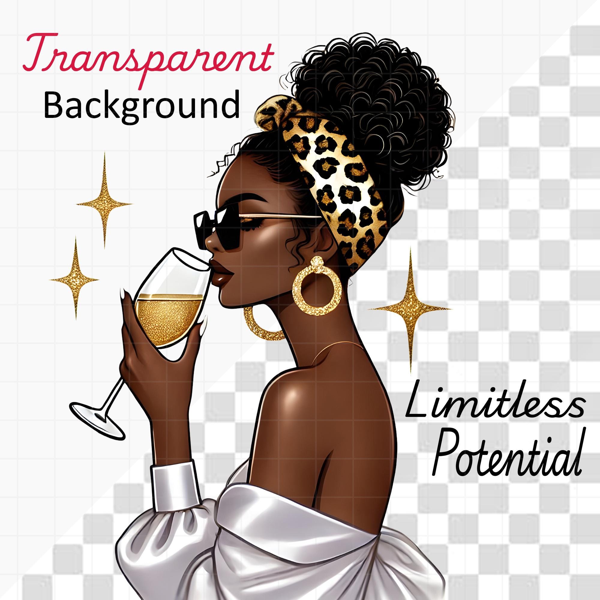 20 Black Boss Lady Clipart Collection, Black Woman Png Bundle, Girl ...