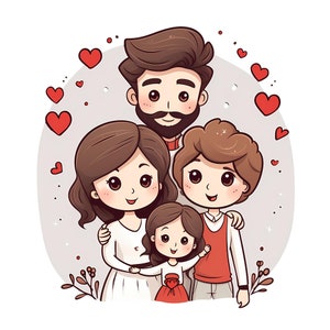 Família feliz aquarela PNG clipart pacote, mãe, pai, conjunto de convites de aniversário de crianças, imagem de álbum de recortes, chá de bebê, arte de capa de melhores amigos