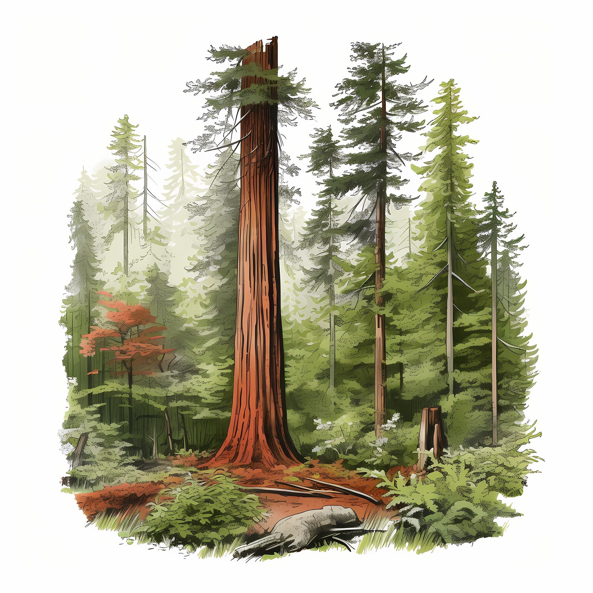 Drawing Sequoia, Not Just Chit-Chatting | Cabin Art