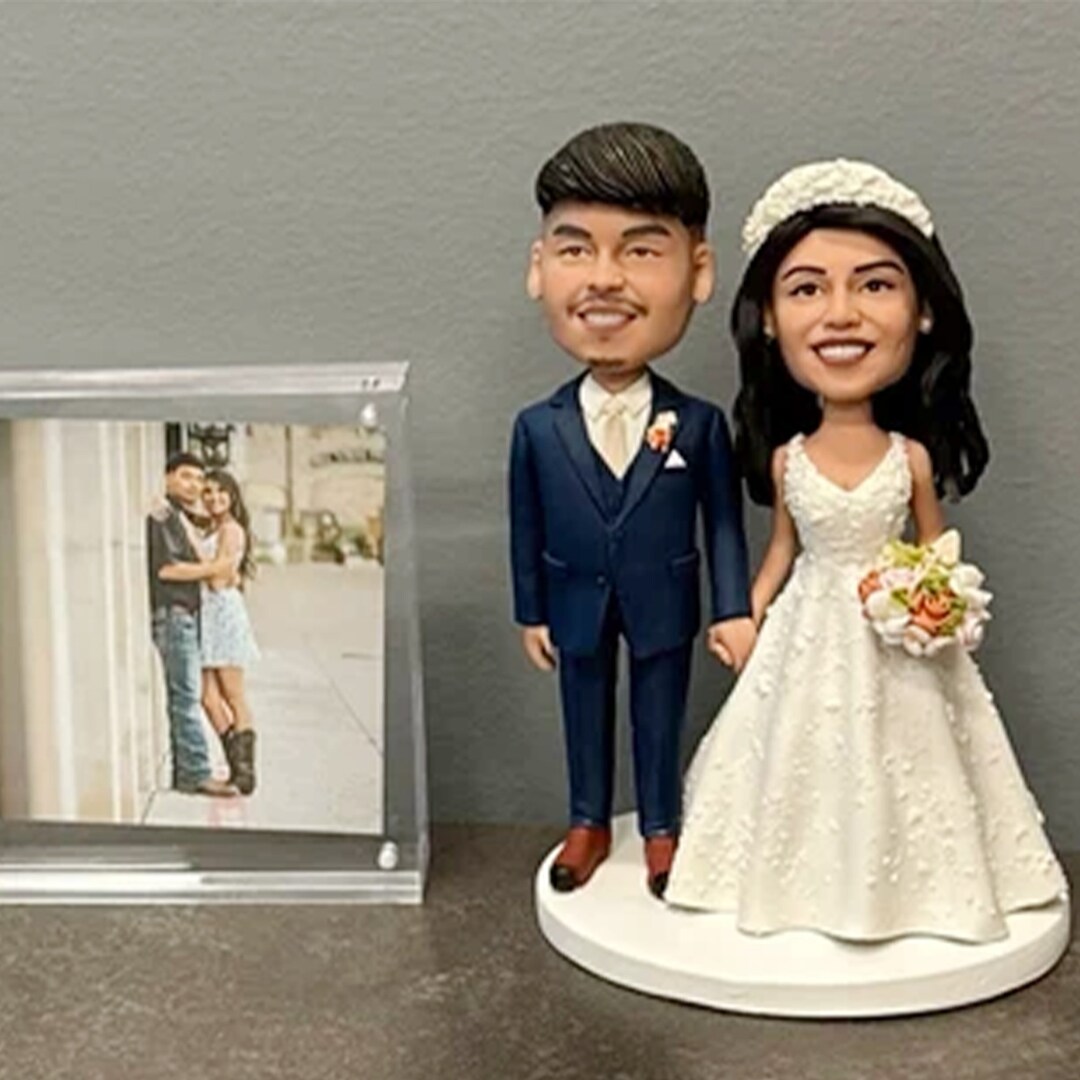 Custom Bobblehead Wedding Cake Topper, Personalized Wedding Cake ...