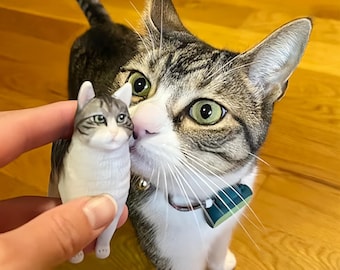 Custom Pet Cat Birthday Cake Toppers, Cat Wedding Cake Toppers, Cat Doll Statues, Dog Birthday Cake Toppers, Pet Wedding Birthday Figurines