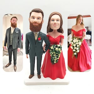 custom wedding bobbleheads,Custom couple bobbleheads, couple cake toppers, wedding bobblehead, wedding gifts, Happy couple anniversary gifts