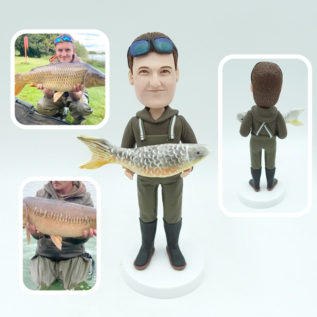 Generic Custom Photo Fisherman Cartoon - Personalized Car