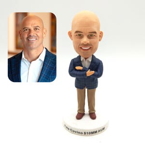 Personalized bobbleheads, custom men&#39;s figurines, custom boss gifts, dad 3D statues, birthday gifts for husband, anniversary gifts