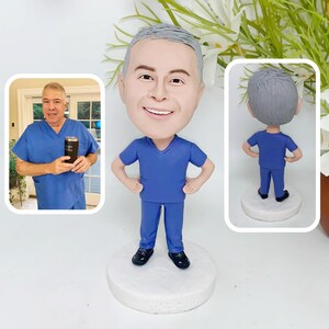 Personalized custom bobbleheads, custom bobbleheads, custom doctor/nurse bobbleheads, statue decorations, fun anniversary and birthday gifts