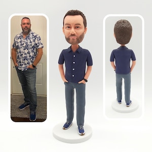 Personalized Custom Bobbleheads, Custom 3D Statues, Custom Men&#39;s Bobbleheads, Anniversary Gifts for Husband, Birthday Gifts, Christmas Gifts