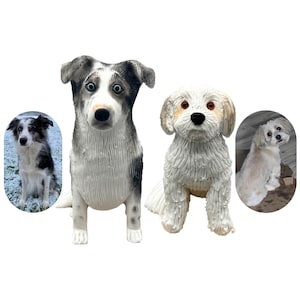 Personalized Custom Pet Dog Statues,Dog Wedding Cake Toppers, Pet Birthday Anniversary, Pet Cake Toppers, Dog Birthday Gifts,Dog Lover Gifts
