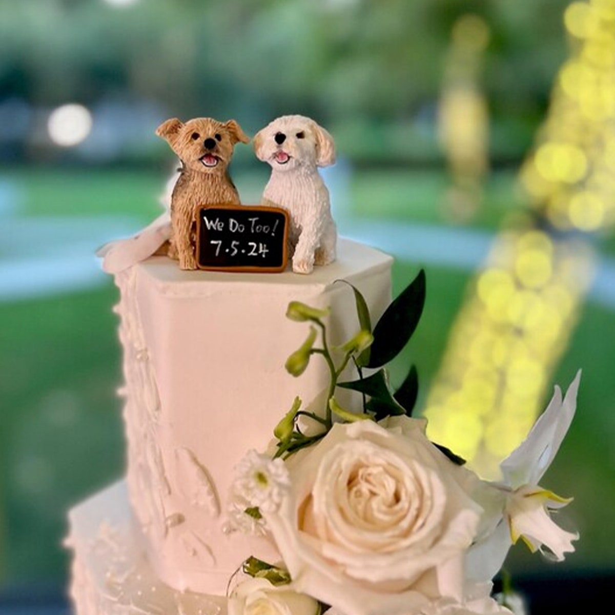 Custom Pet Wedding Cake Topper