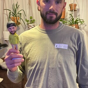 Custom Husband Bobbleheads, Custom Man Bobbleheads, Personalized Romantic Gifts For Him, Custom Figurines Anniversary Gifts For Him