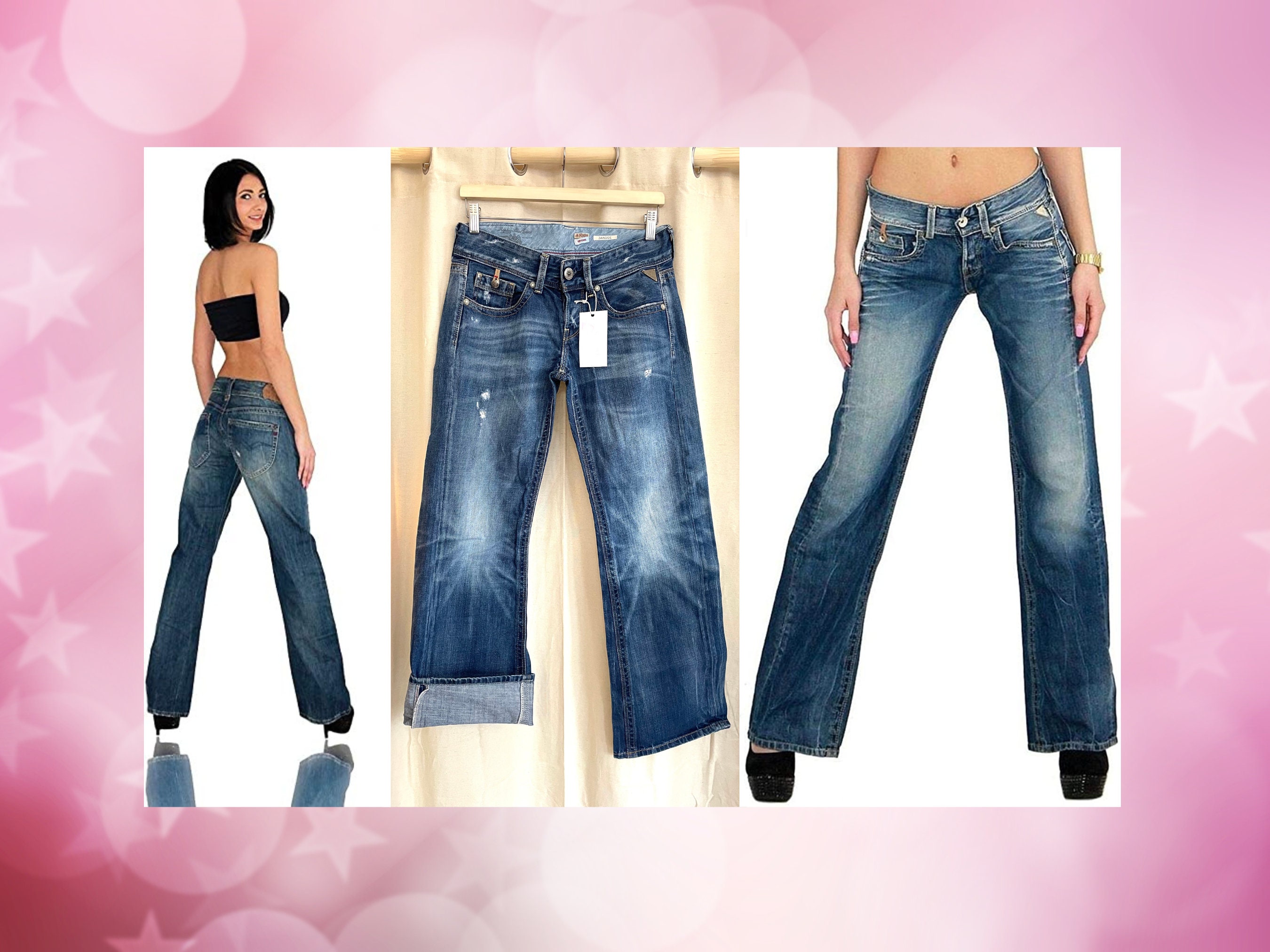 REPLAY JANICE Bootcut Womens Jeans - Etsy