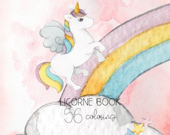 Libro da colorare Unicorno