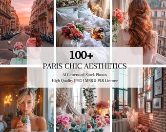Paquete de fotos de archivo Paris Chic, marketing parisino sin rostro, imágenes estéticas, creador de contenido, portada de Instagram, estilo de vida, moda, MRR, PLR