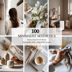 Minimalist Aesthetic Faceless Stock Photos Beige Aesthetic Digital Marketing Minimalist Lifestyle Reels Instagram Template PLR MRR Pinterest