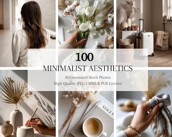 Fotos de stock minimalistas sin rostro, estética beige, marketing digital, estilo de vida minimalista, carretes, plantilla de Instagram, PLR, MRR, Pinterest