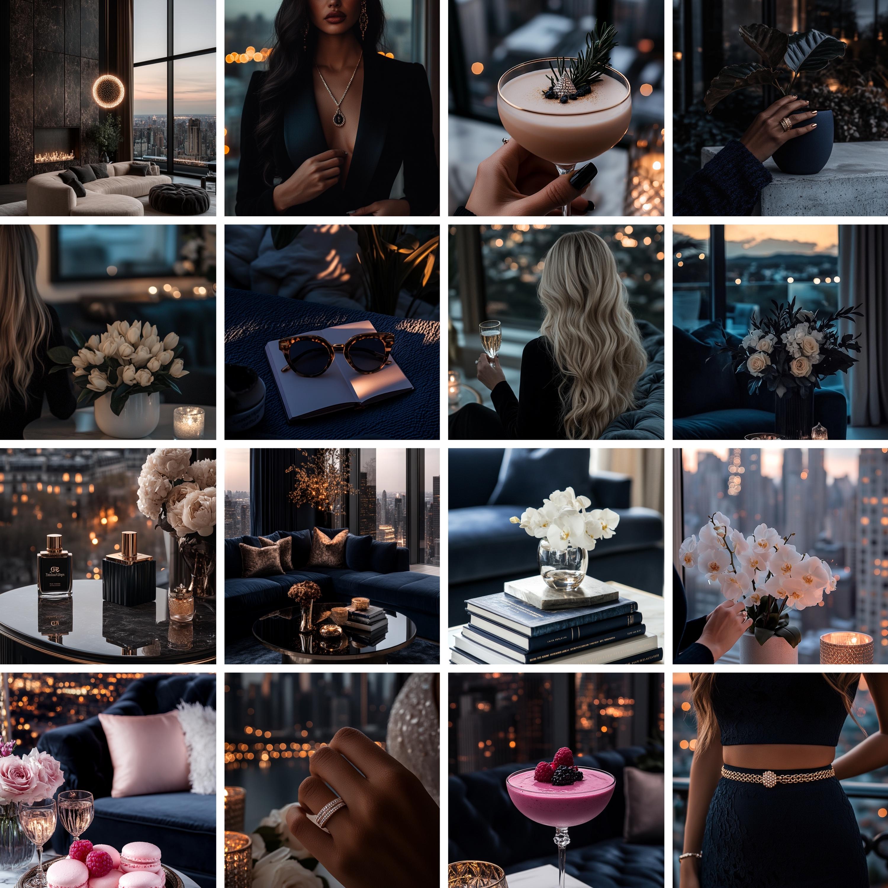 Fancy Photo Midnight Luxury Aesthetic Stock Photos Instagram Reel Faceless Digital ...