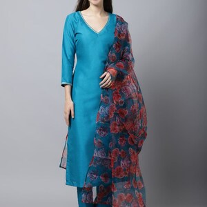 SWAN NAVY BLUE KURTA SET