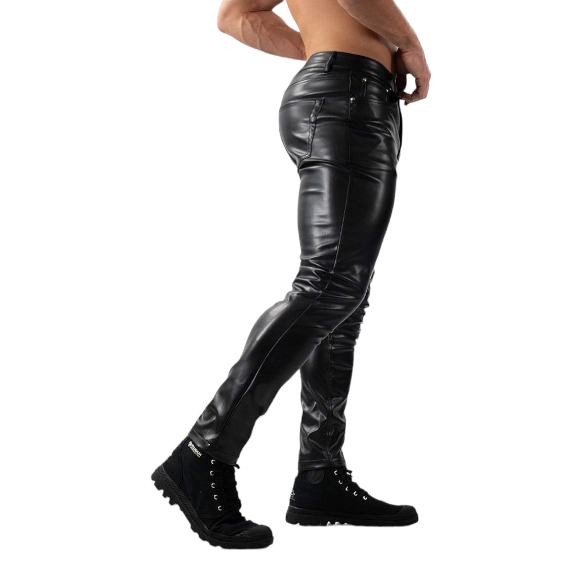 Thunder Ride Mens Leather Motorcycle Pants