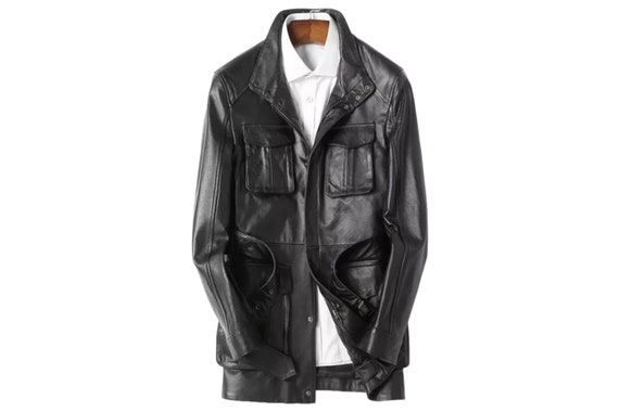 Chaqueta de moto de invierno negra de cuero para hombre, abrigo de cuero  para hombre, chaqueta de moto occidental de diseñador personalizada,  chaqueta de cuero marrón -  España