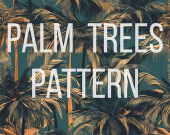 Soyez créatif avec du papier numérique palmier - motif d'été sans couture 12x12 pour le scrapbooking et la conception de tissus