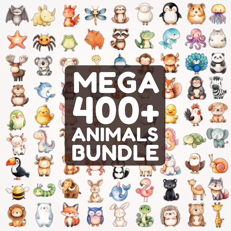 Animal Sticker Design - Etsy UK