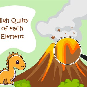 Dinosaur Clipart - SVG - PNG - EPS - Digital Cute Dinos Clip Art ...