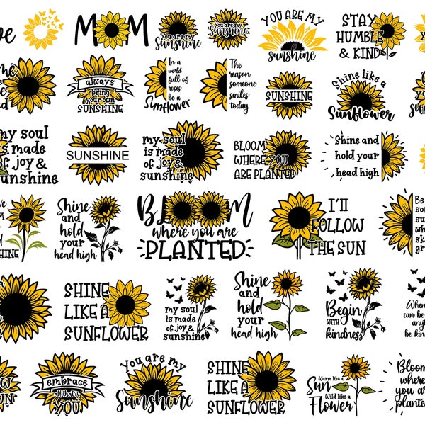 Sunflower Quotes Svg - Etsy