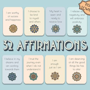 Affirmation Cards Printable -Positive Affirmations Cards -Daily Affirmations -Affirmation Cards Download -Affirmation Cards Deck -Wellbeing