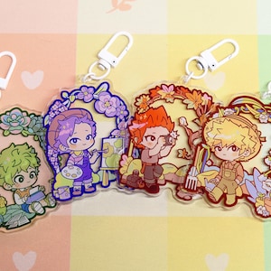 Floral Heroes charms