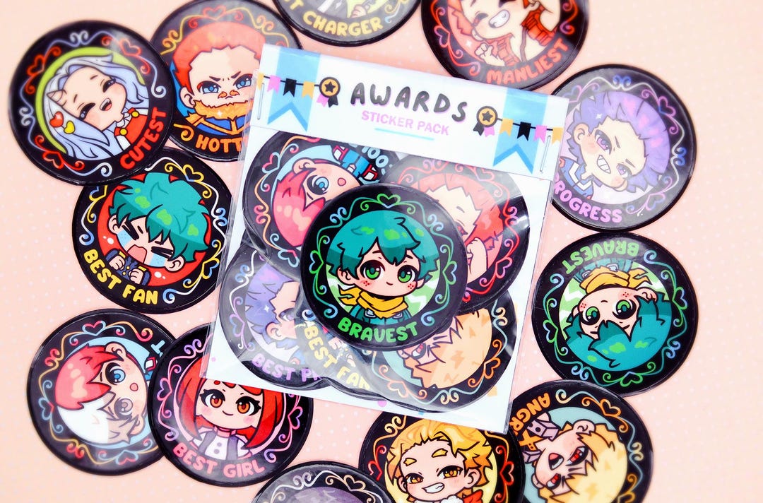 Hero Awards Sticker Pack - Etsy Australia