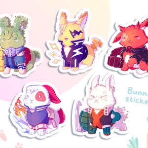 Hero Bunnies Stickers
