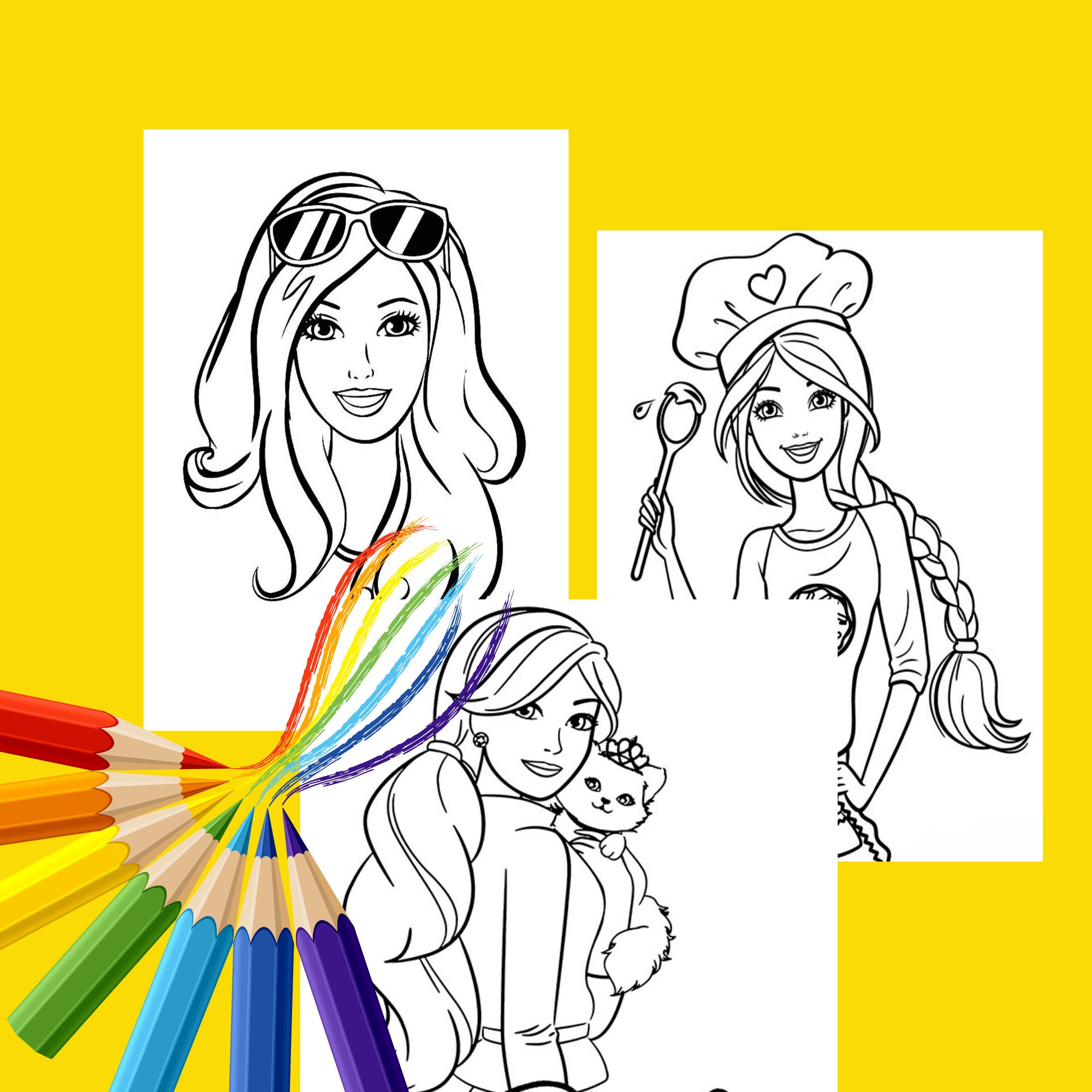 Barbie Coloring Pages Barbie Coloring - Il Fullxfull.5171580149 1i52 