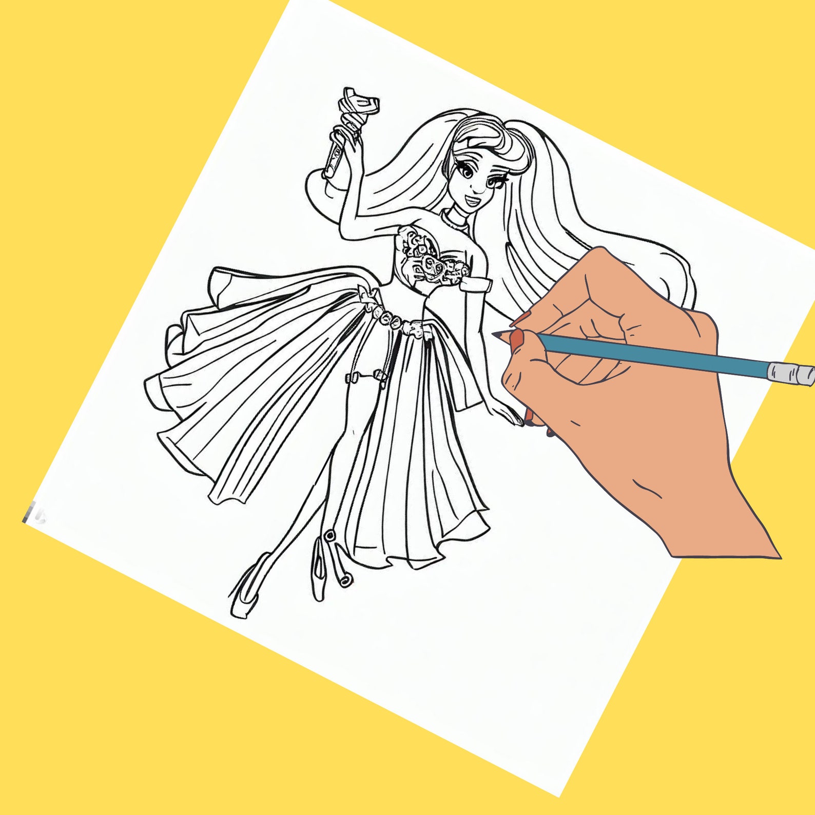 Barbie Coloring Pages, Barbie Coloring Sheets for Kids, Printable ...