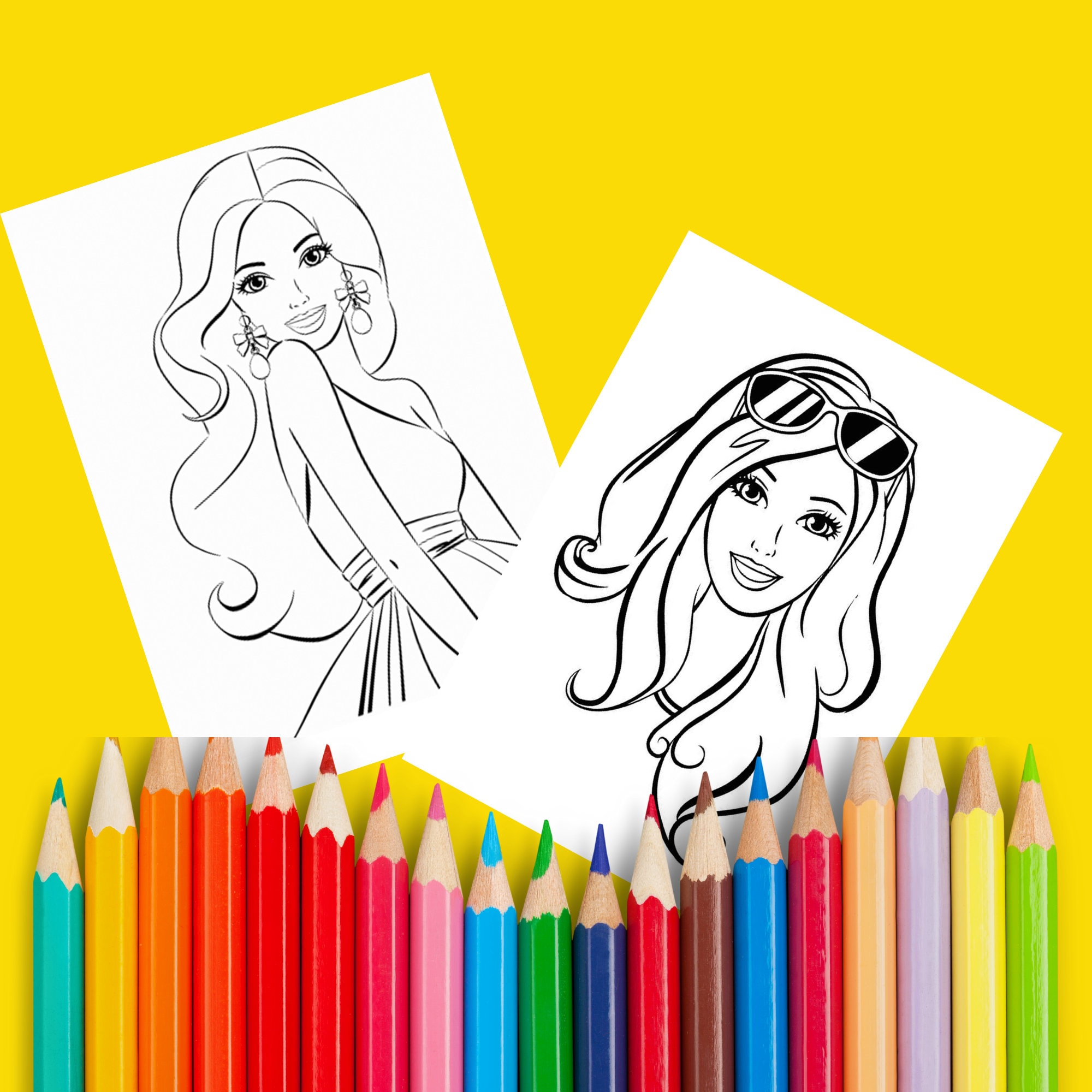 Barbie Coloring Pages Barbie Coloring - Il Fullxfull.5171580417 Ojpb 