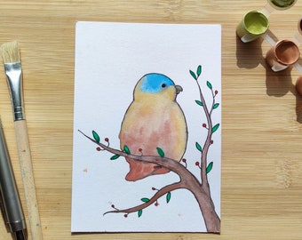 Hand painted watercolor postcards