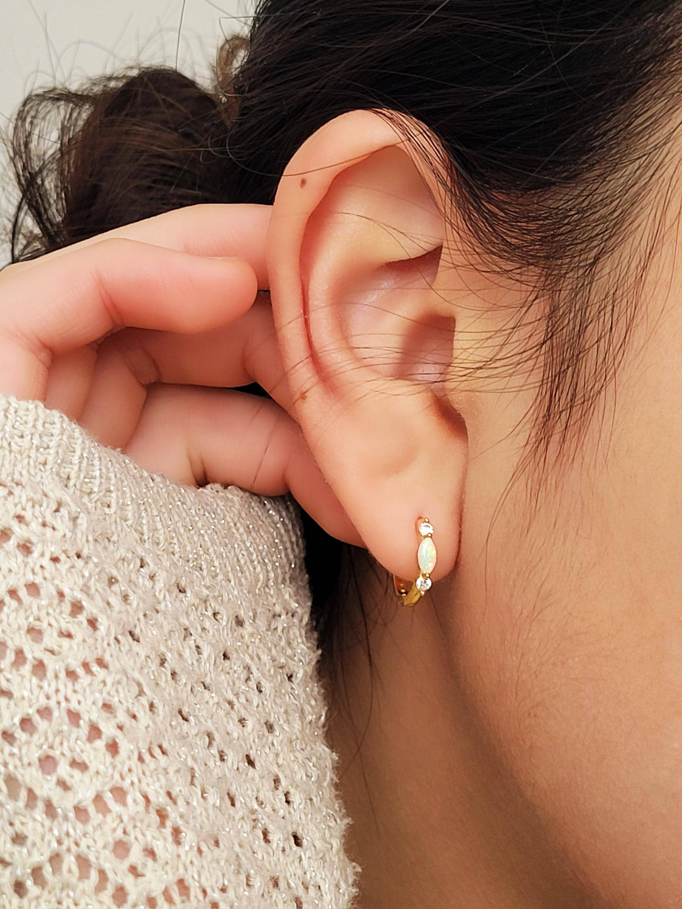 18k Kids Earrings - Etsy UK