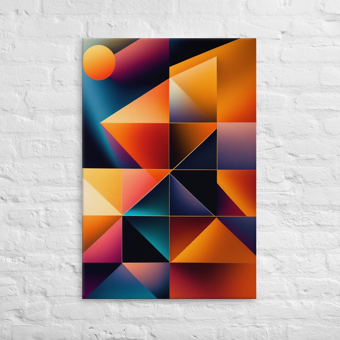 Modern Art Canvas Print Etsy