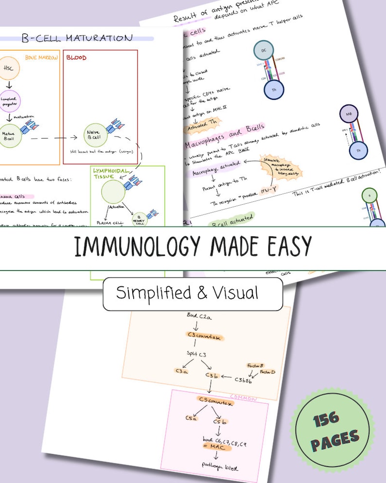 Immunology Made Ridiculously Simple Pdf Reddit Immunology Made Easy - Etsy