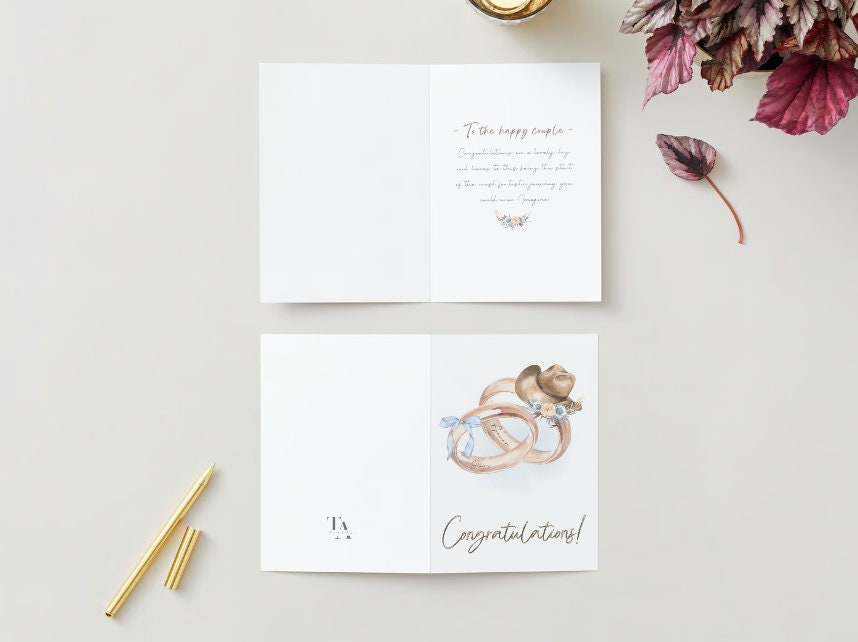Wedding Country Congratulations | Cute Southern Wedding Card | Congrats ...