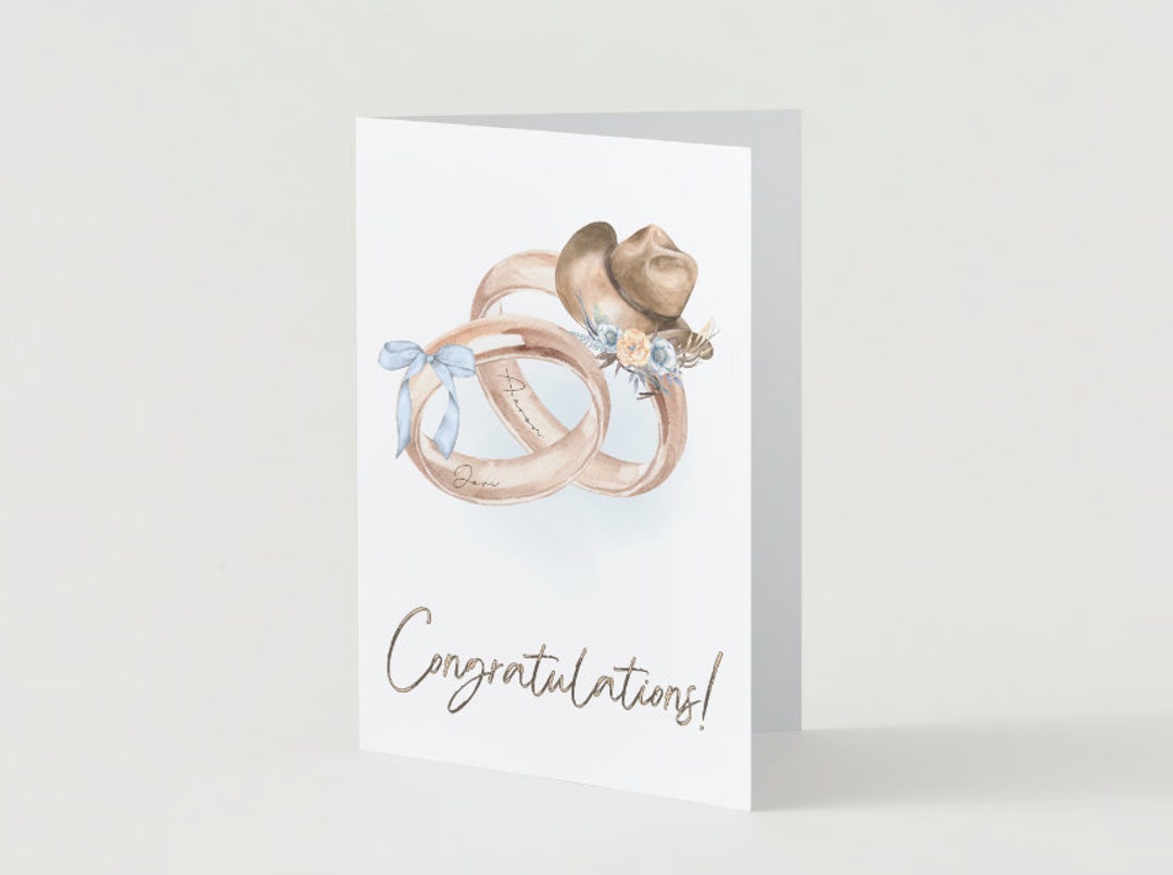 Wedding Country Congratulations | Cute Southern Wedding Card | Congrats ...