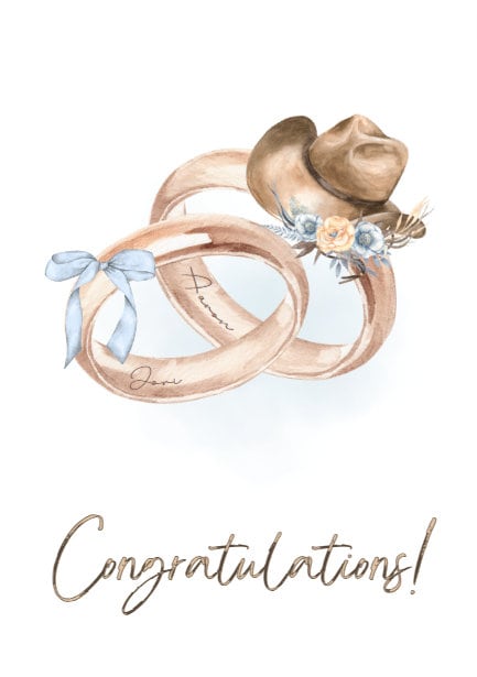 Wedding Country Congratulations | Cute Southern Wedding Card | Congrats ...
