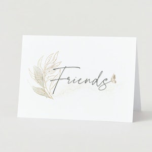 Friendship Greeting Card | Thank You For Being A Great Friend | Friendship Card | Get Well Soon | Happy Birthday | Personalizable