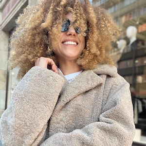 Lambs Wool Coat - Etsy Canada
