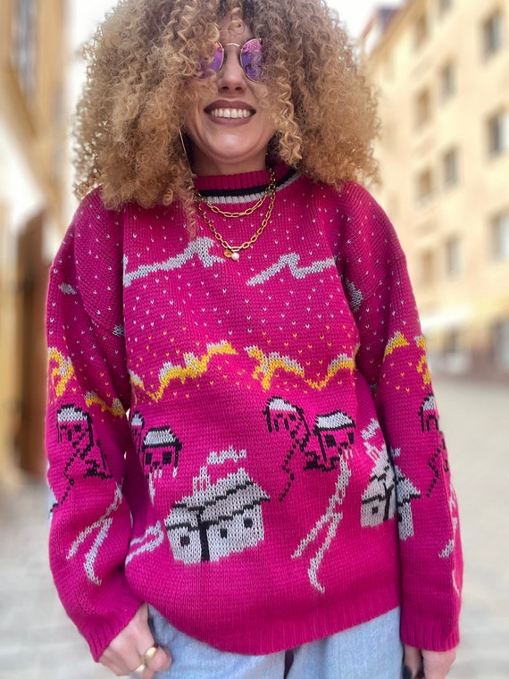 トップス Pink House knit Winter Long Sleeve Pink House knit Winter Long Sleeve