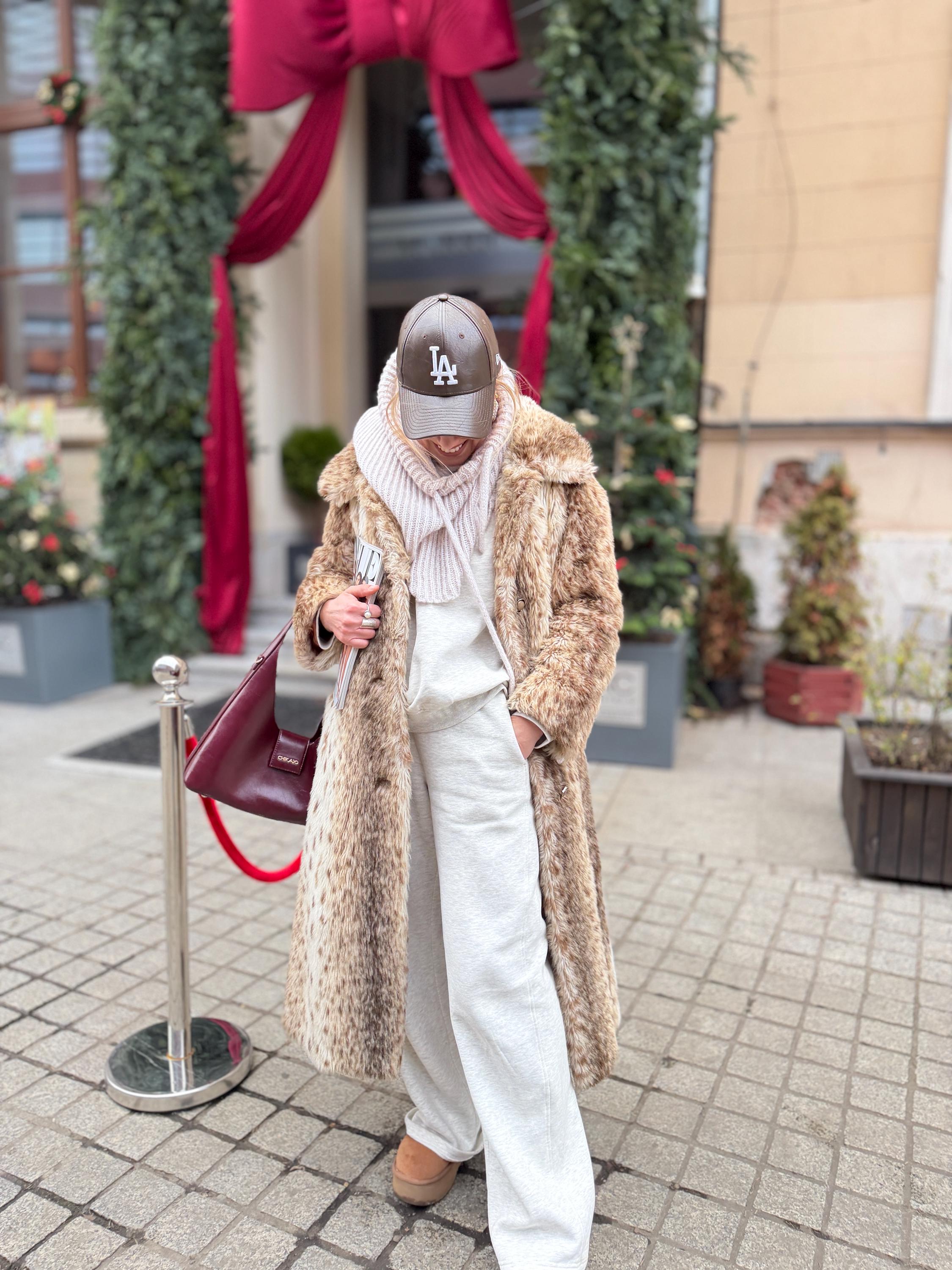 costume dalmation faux fur coat