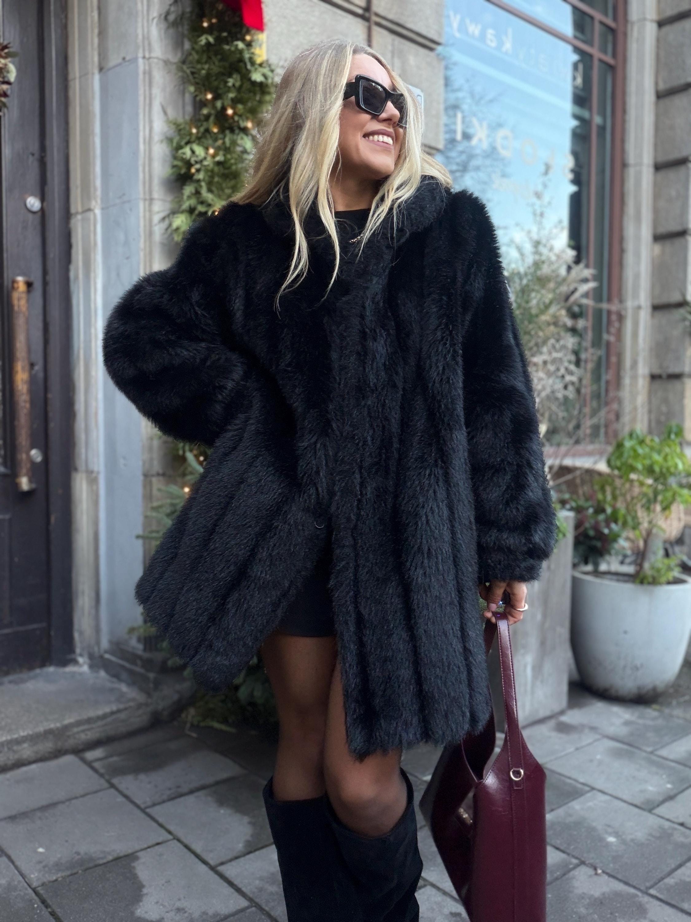 Fake Mink Fur Coat - Etsy