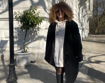 Classy black coat discount
