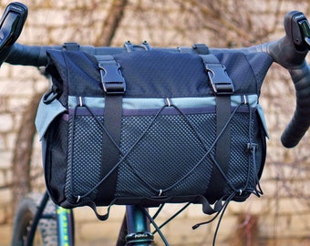 Borsa da ciclismo con manubrio roll top/borsa da dropbar per avventure in bicicletta, fino a 10 litri, Bikepacking AdventureGearHQ