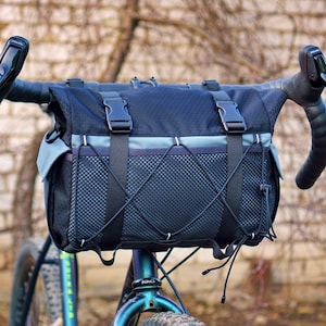 Roll Top Handlebar Cycling Bag | Dropbar bag forBiking Adventures, up to 10L, Bikepacking AdventureGearHQ