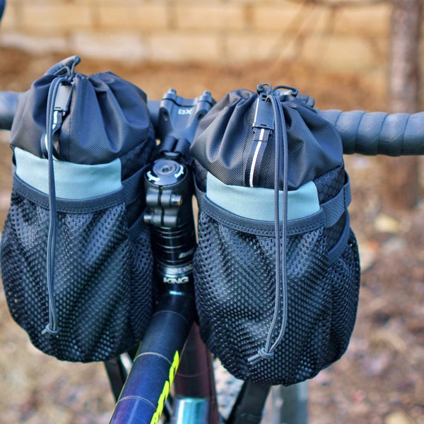 Sac pour tige | Feedbags pour bikepacking | Snack/potence/cockpit/bouteille d'eau vélo/sacoche/porte-vélos, AdventureGearHQ